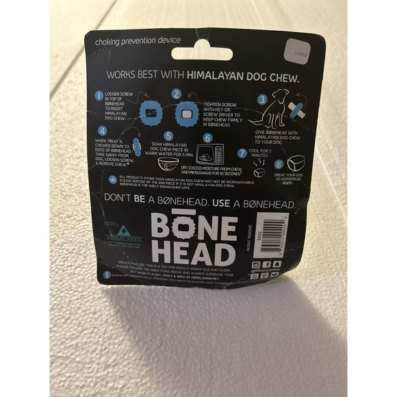 Bonehead Chew Toy - Choking Prevention Device - Himalayan Pet Supply - Size L - Picture 2 of 2